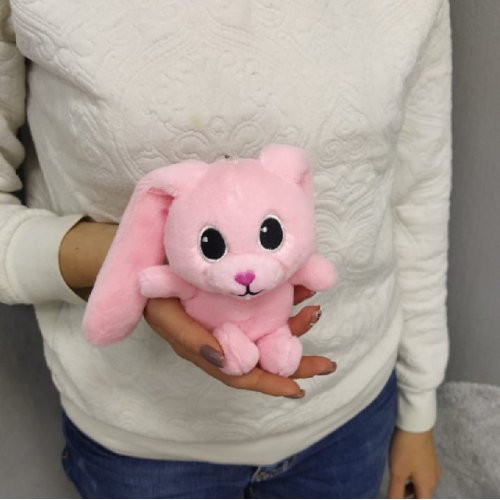 Мягкая игрушка Заяц розовый
